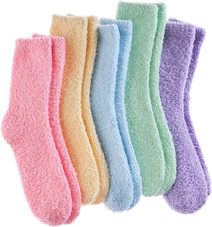 fuzzy winter socks (thermal or plush)
