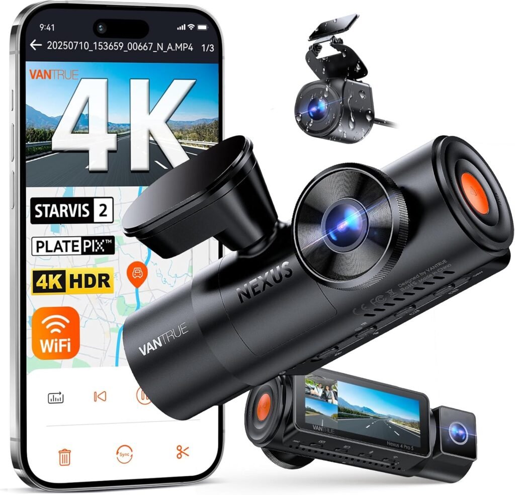 ⭐ Best 4K Dash Cam to Buy in 2025 (Triple-Channel, Night Vision, GPS) ventrue n4 pro s4k