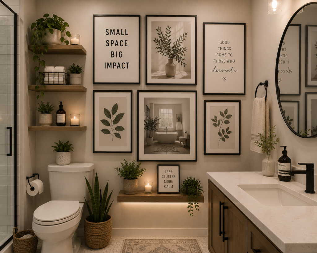bathroom and small space wall art