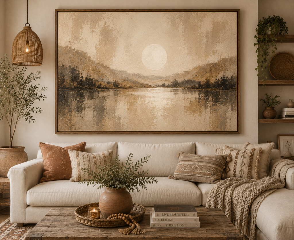 boho living room wall art