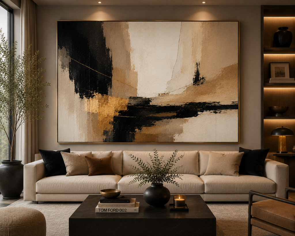 designer abstract living room wall art