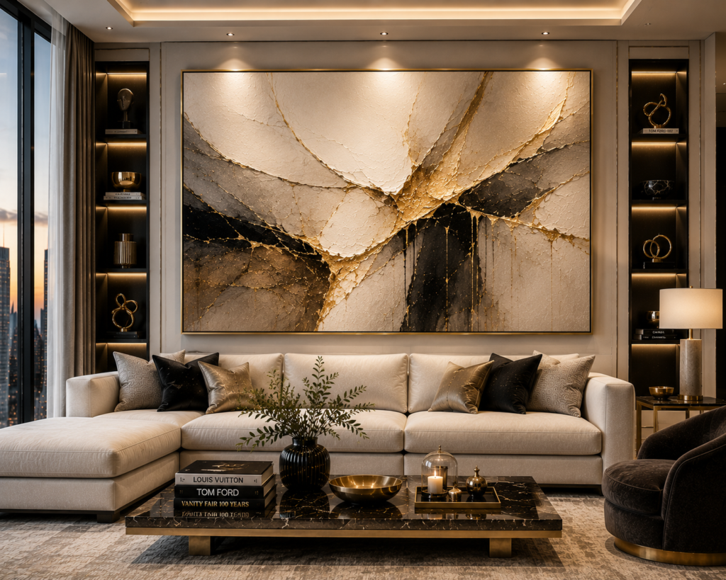designer luxury living room wall art