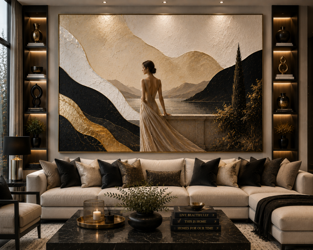 designer statement living room wall art