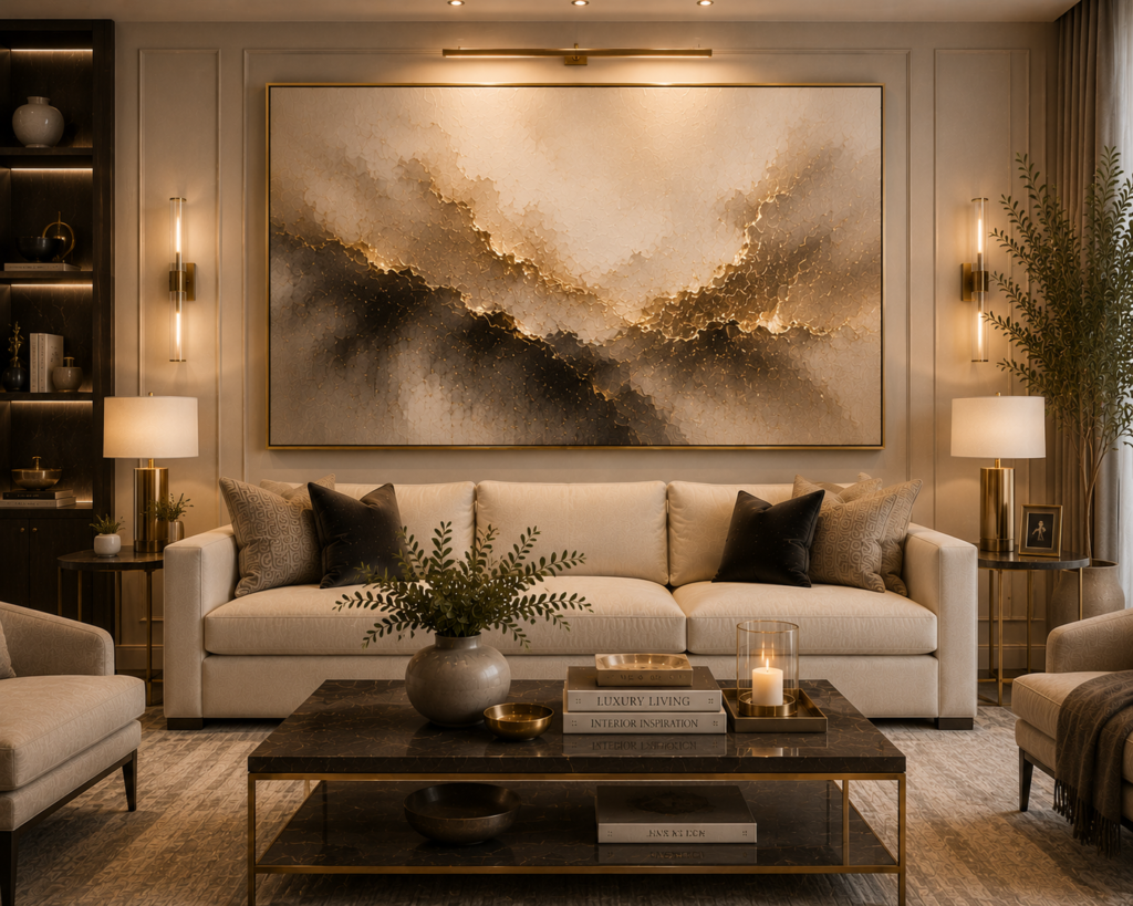 elegant framed canvas wall art