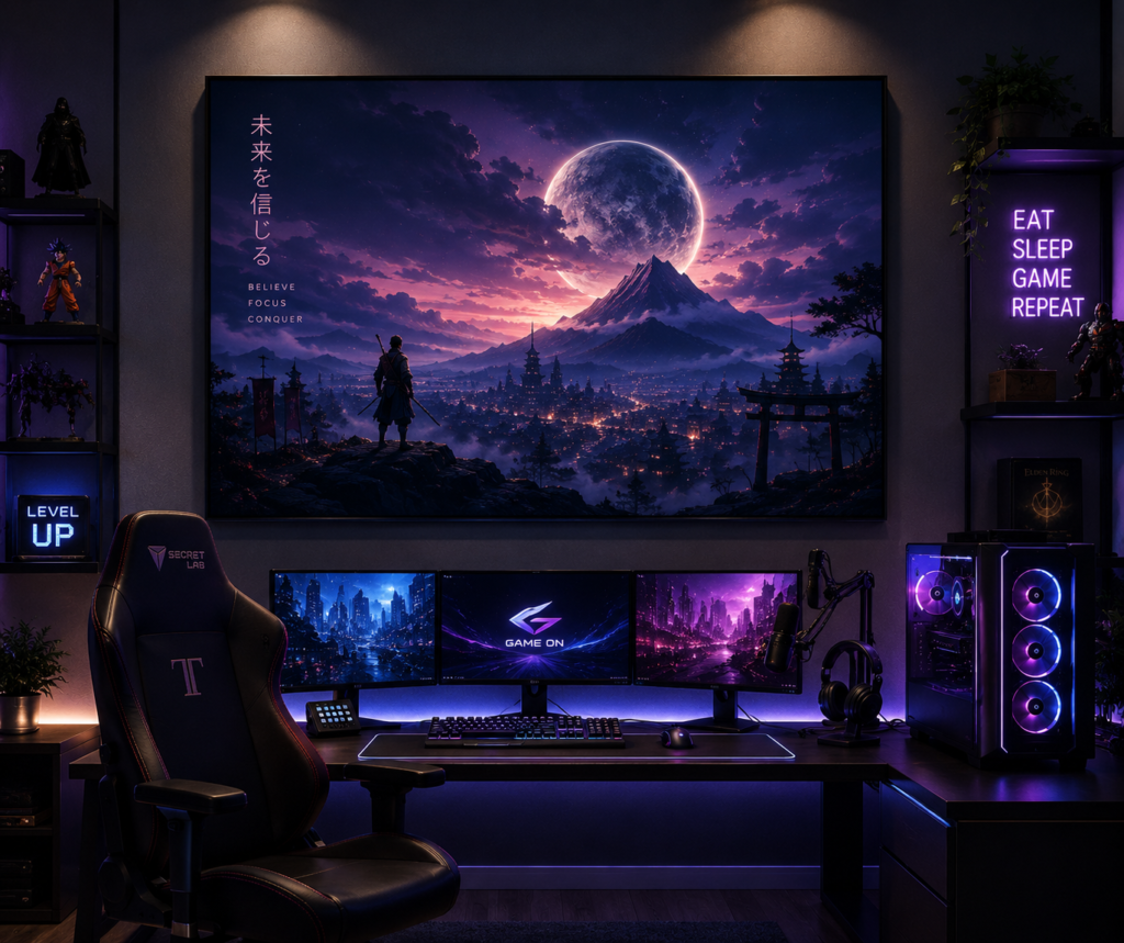 gaming room wall art