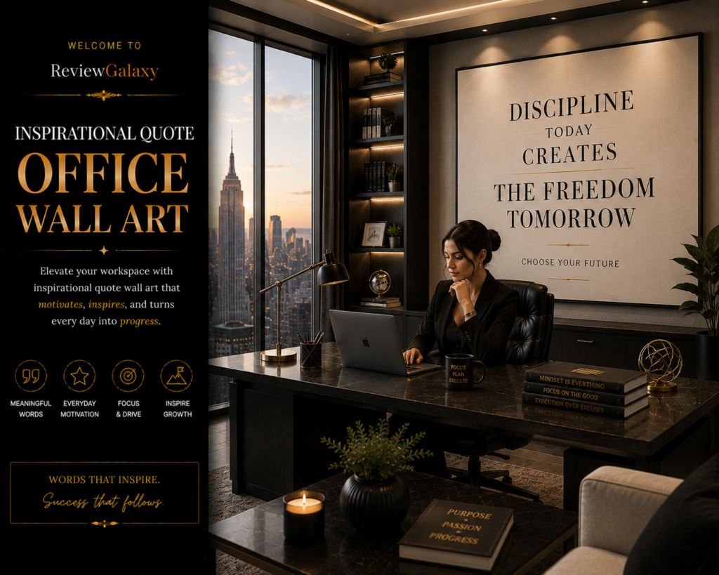 inspirational quote office wall art