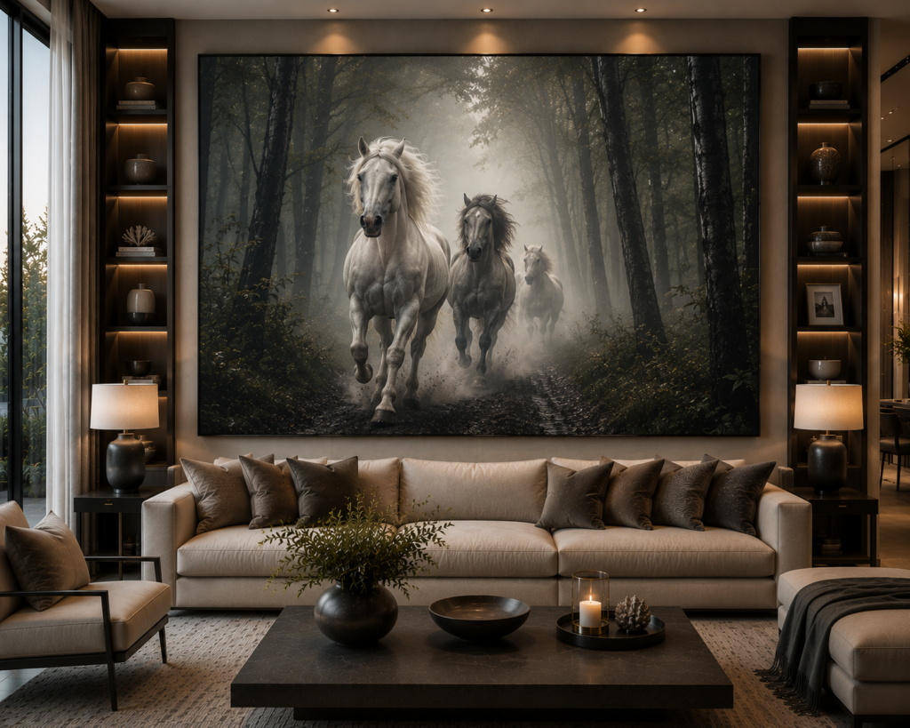large canvas statement living room wall art
