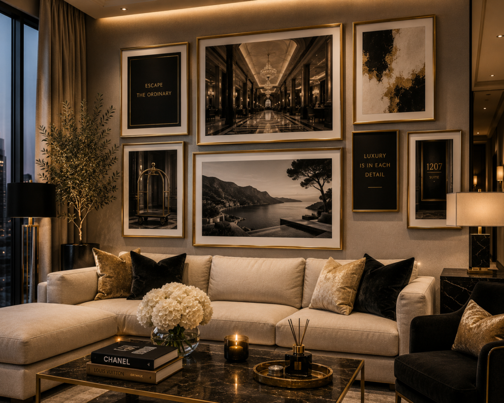 luxury hotel style wall art