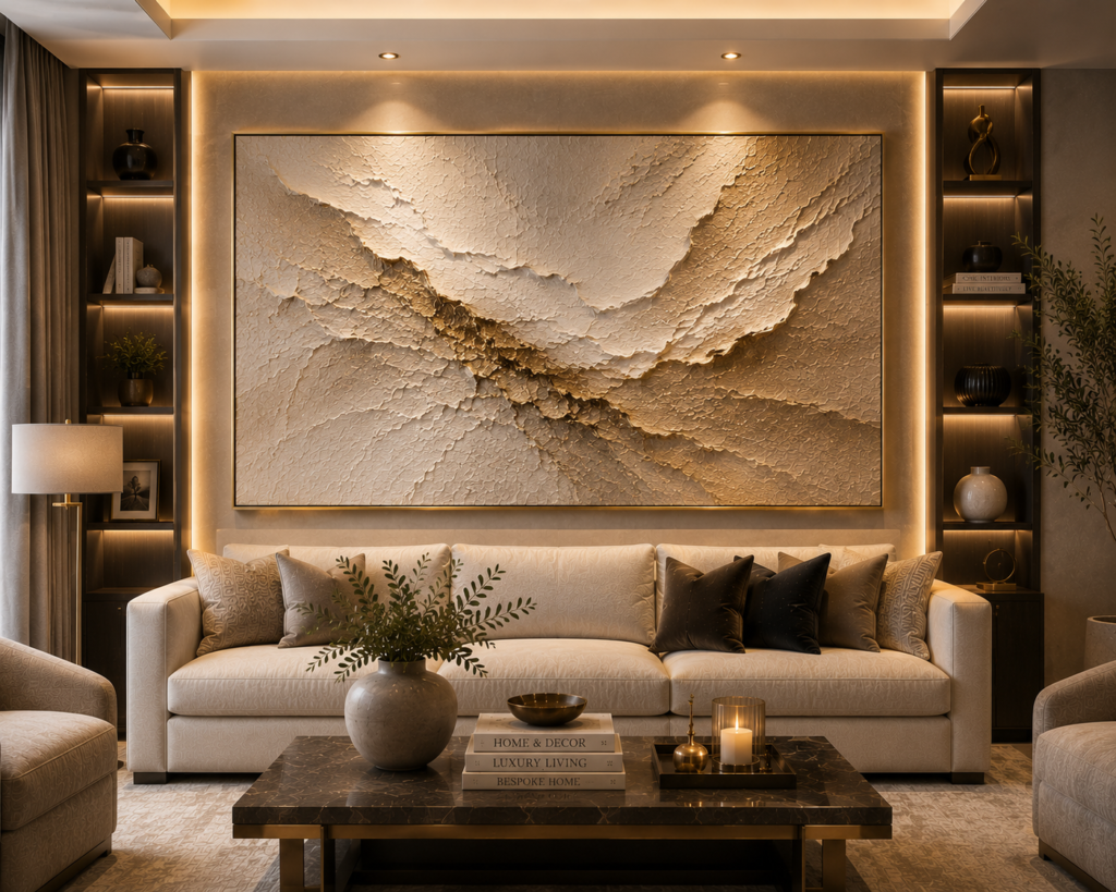 luxury textured wall art for living rooms