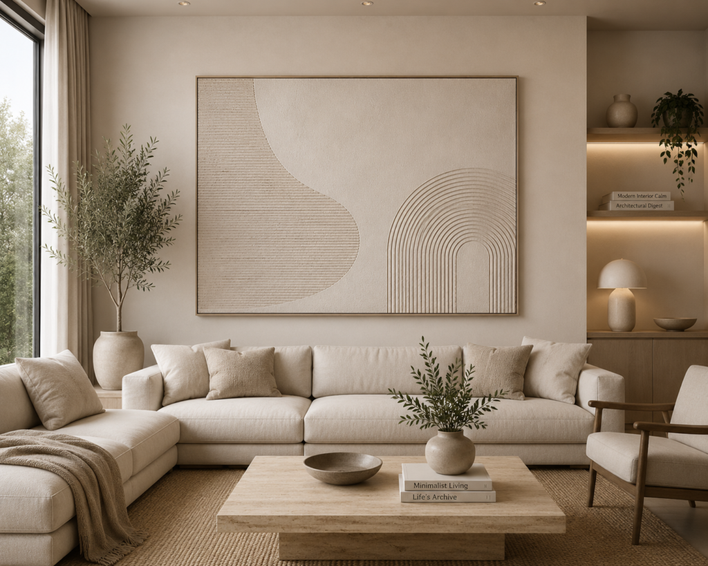 minimalist canvas living room wall art