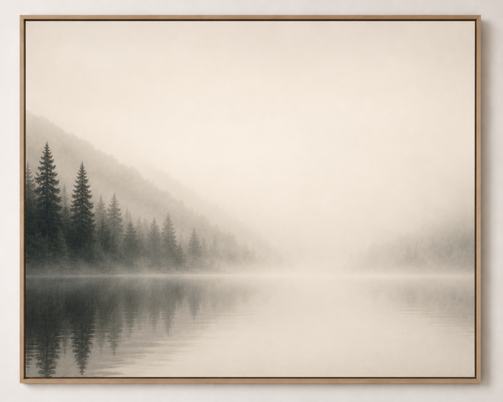 minimalist framed living room wall art