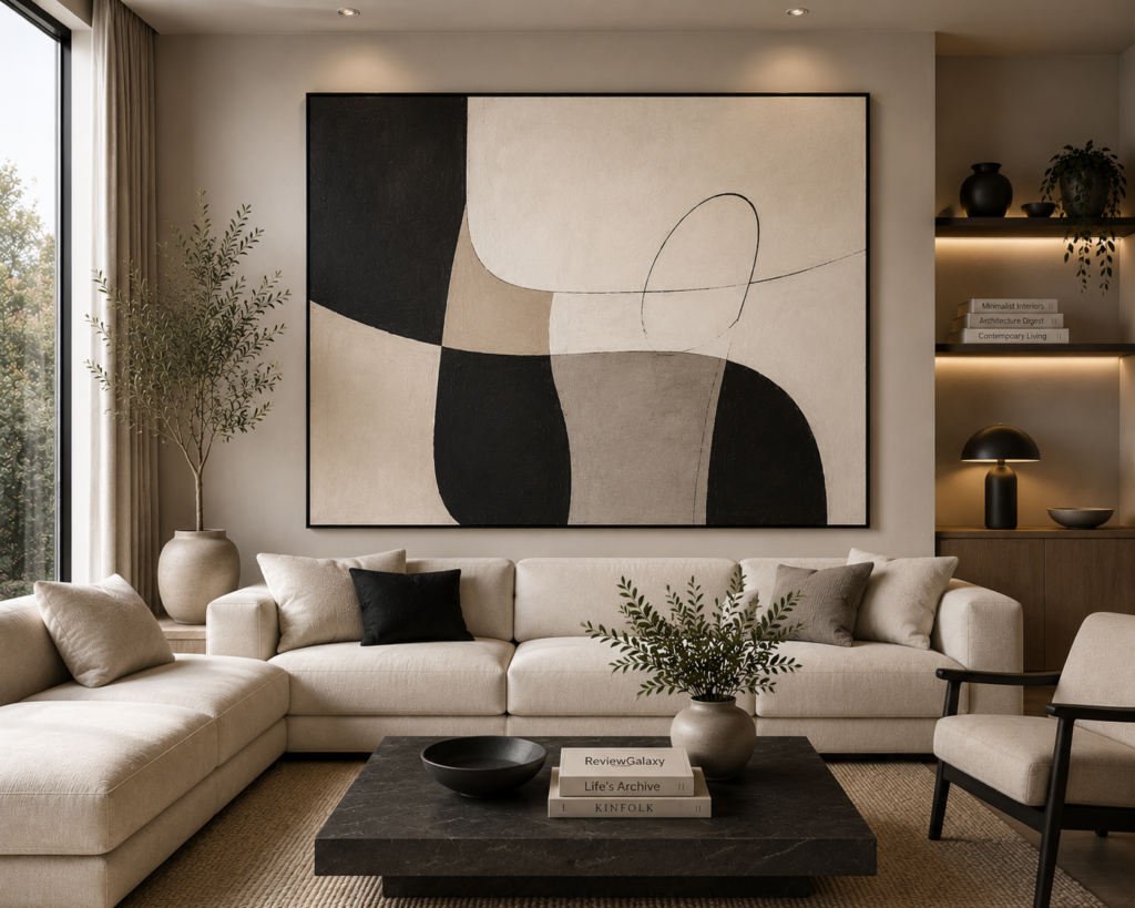 modern abstract living room wall art