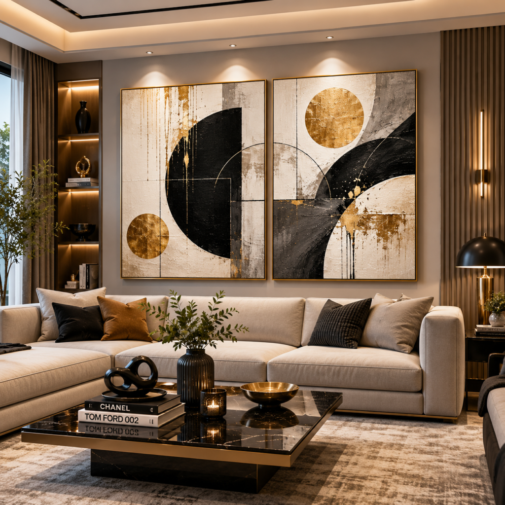 modern living room wall art
