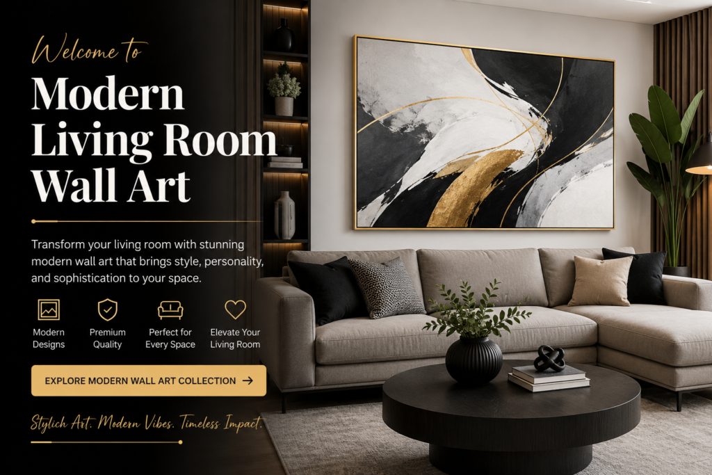 modern living room wall art