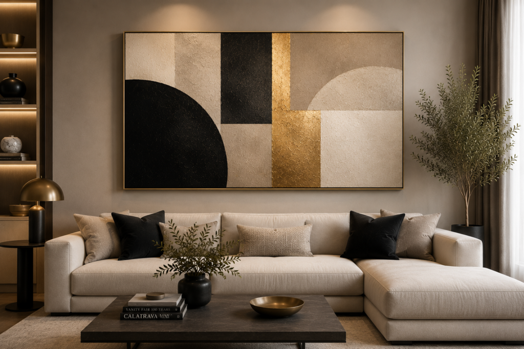 modern wall art above sofa ideas