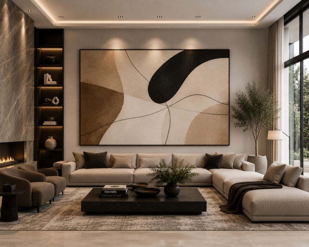 modern wall art for large living rooms