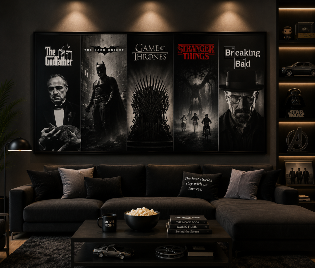 movie and tv wall art