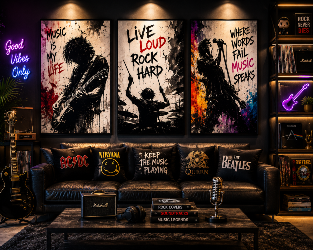 music and band wall art