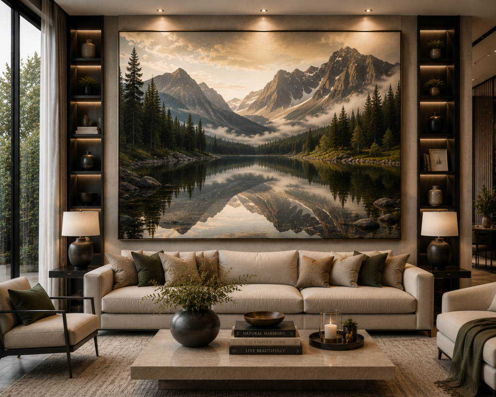nature large statement living room wall art