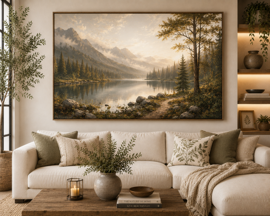 nature living room wall art