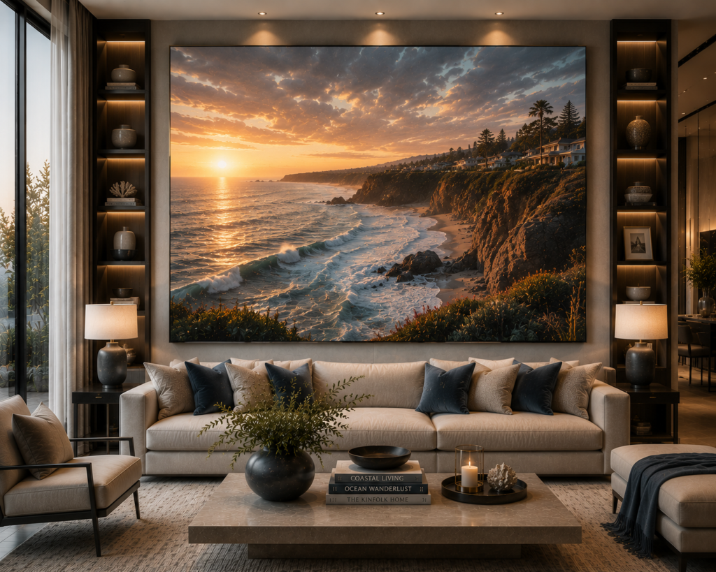 ocean and coastal statement wall art