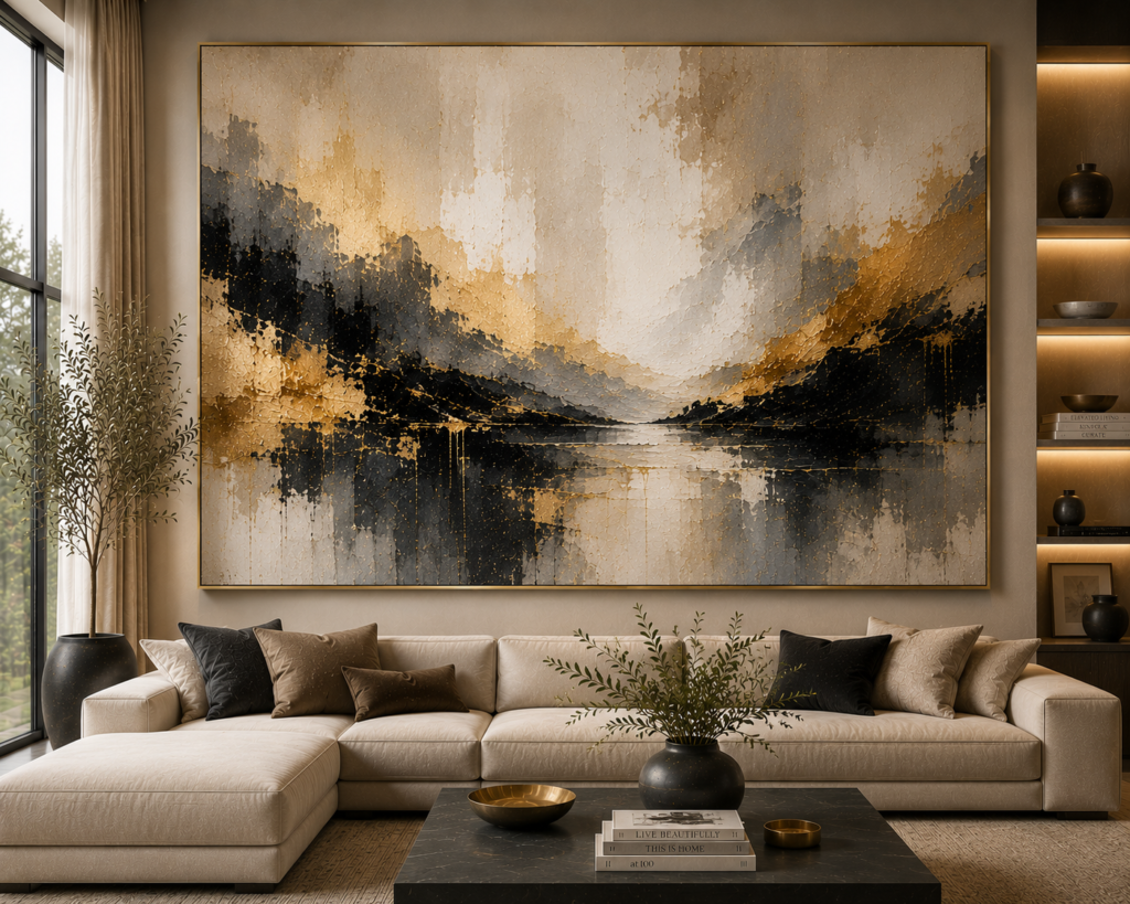 oversized abstract living room wall art