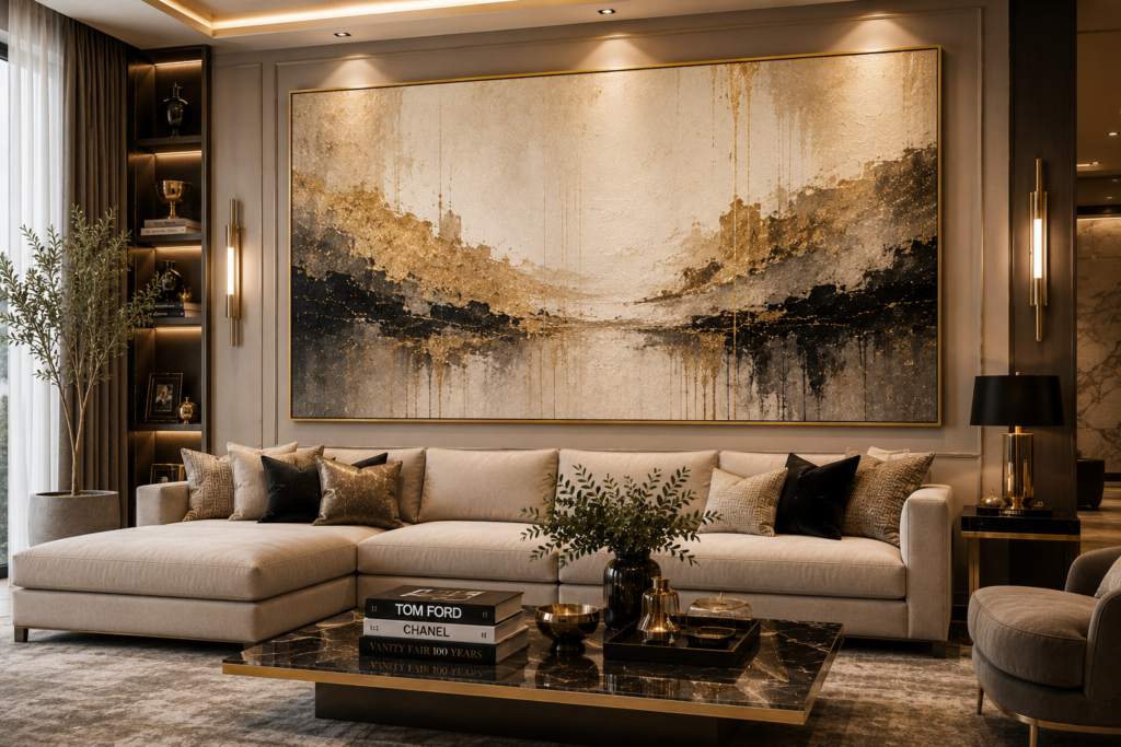oversized luxury living room wall art