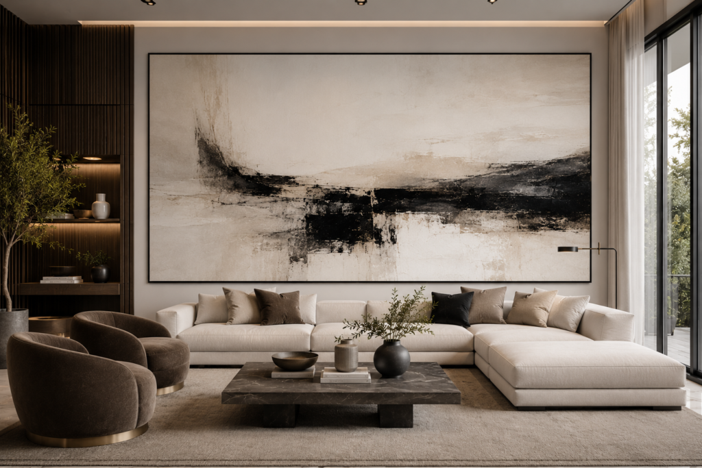 oversized modern living room wall art