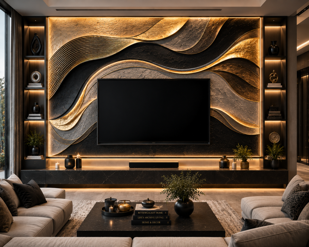 statement tv wall art for living rooms