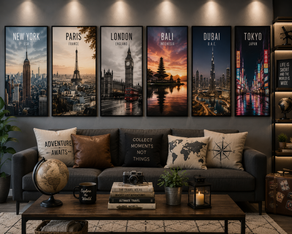 travel and cityscape wall art