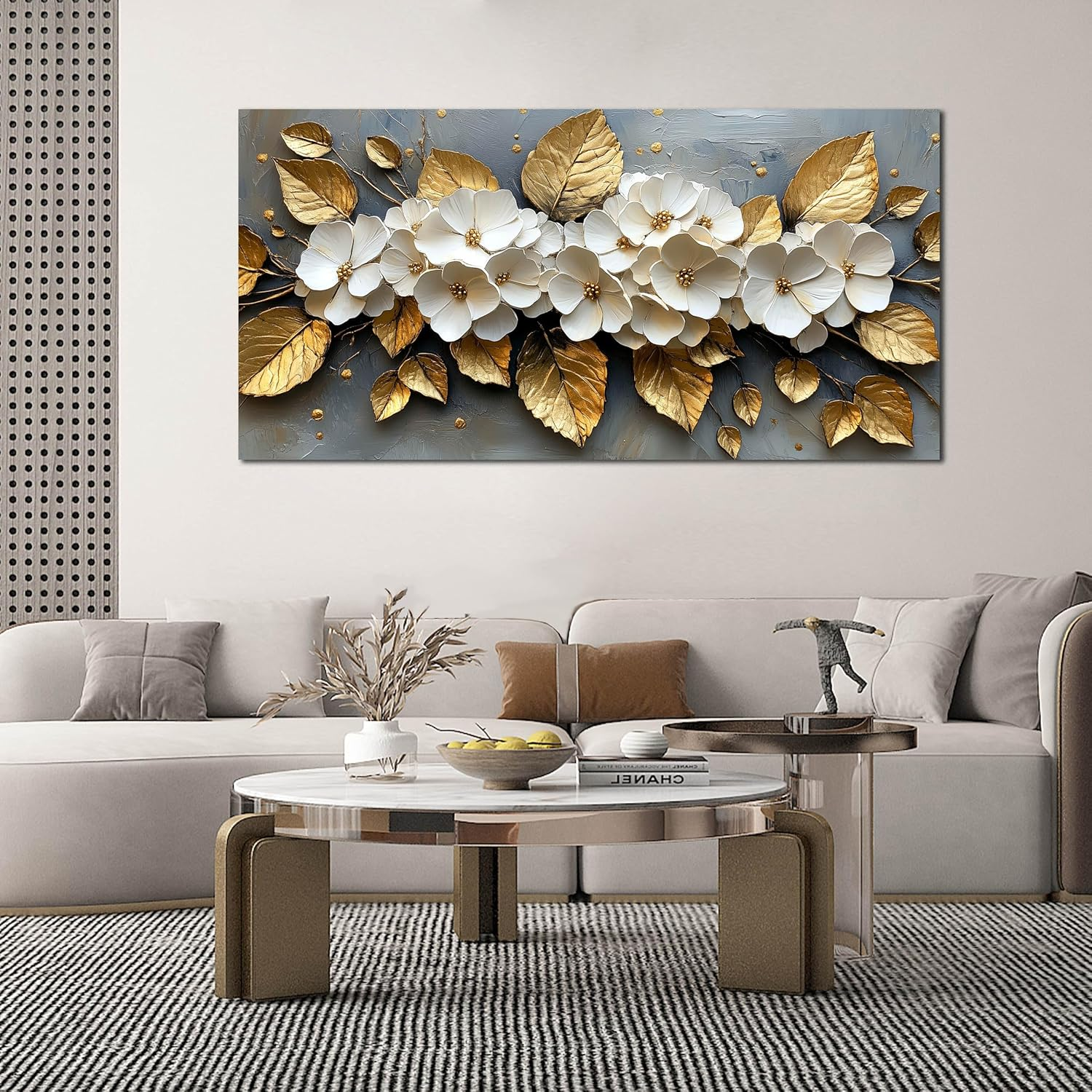 Luxury Textured Wall Art for Living Rooms