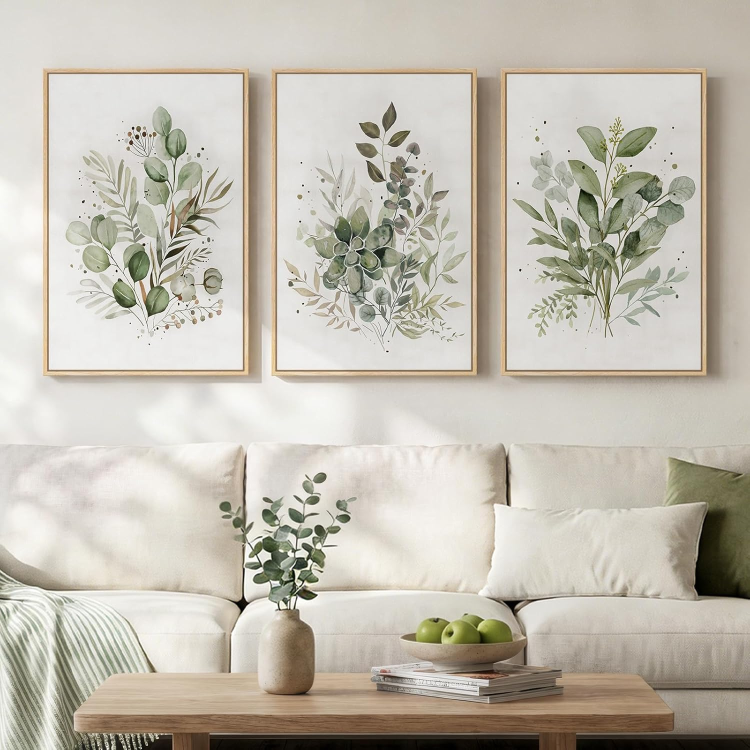 Neutral Modern Living Room Wall Art