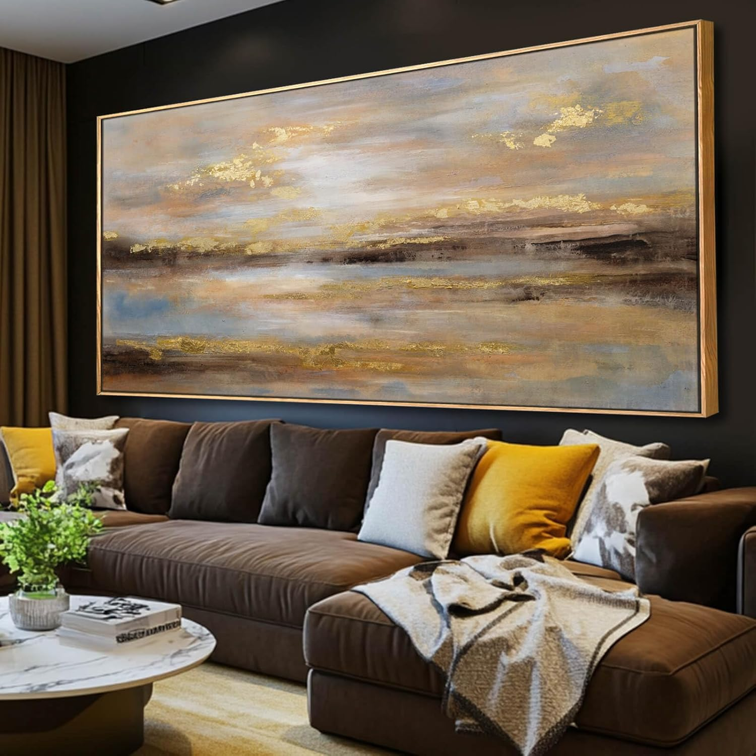 Large Abstract Living Room Wall Art