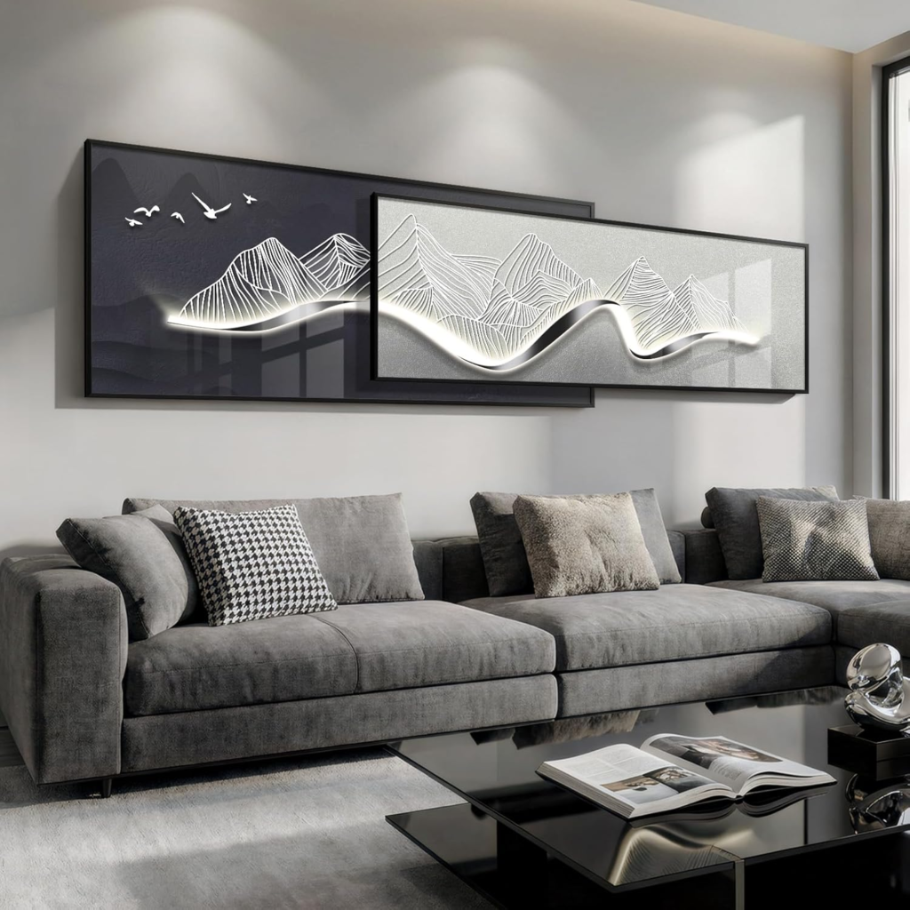 Abstract Framed Living Room Wall Art image