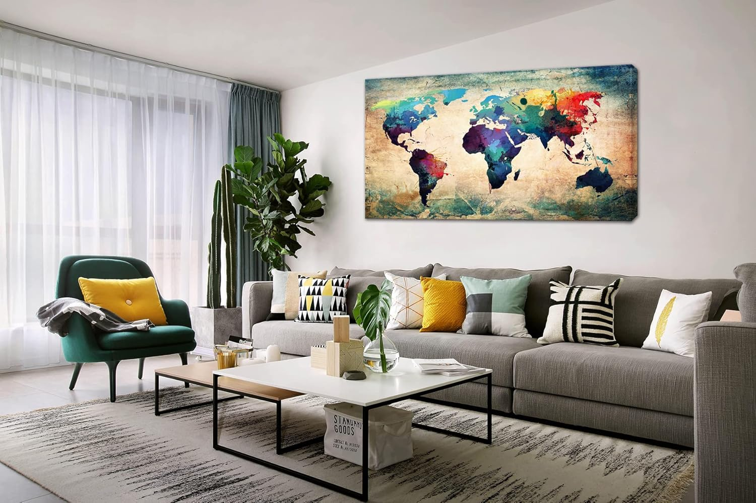 Abstract Apartment Living Room Wall Art