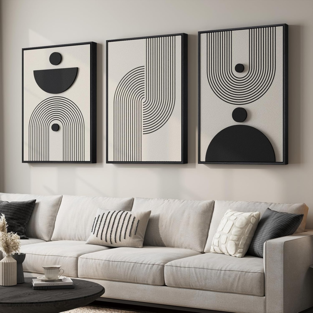 Minimalist Wall Art Above Sofa Ideas image