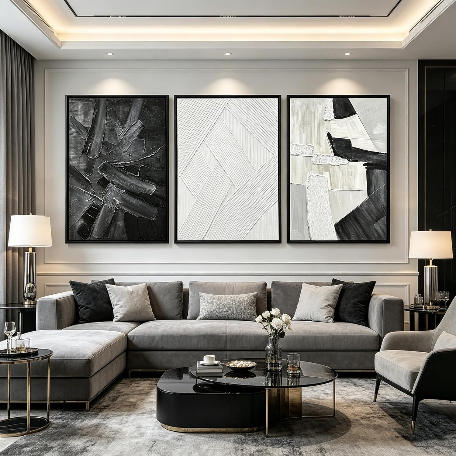 Minimalist TV Wall Art for Living Rooms