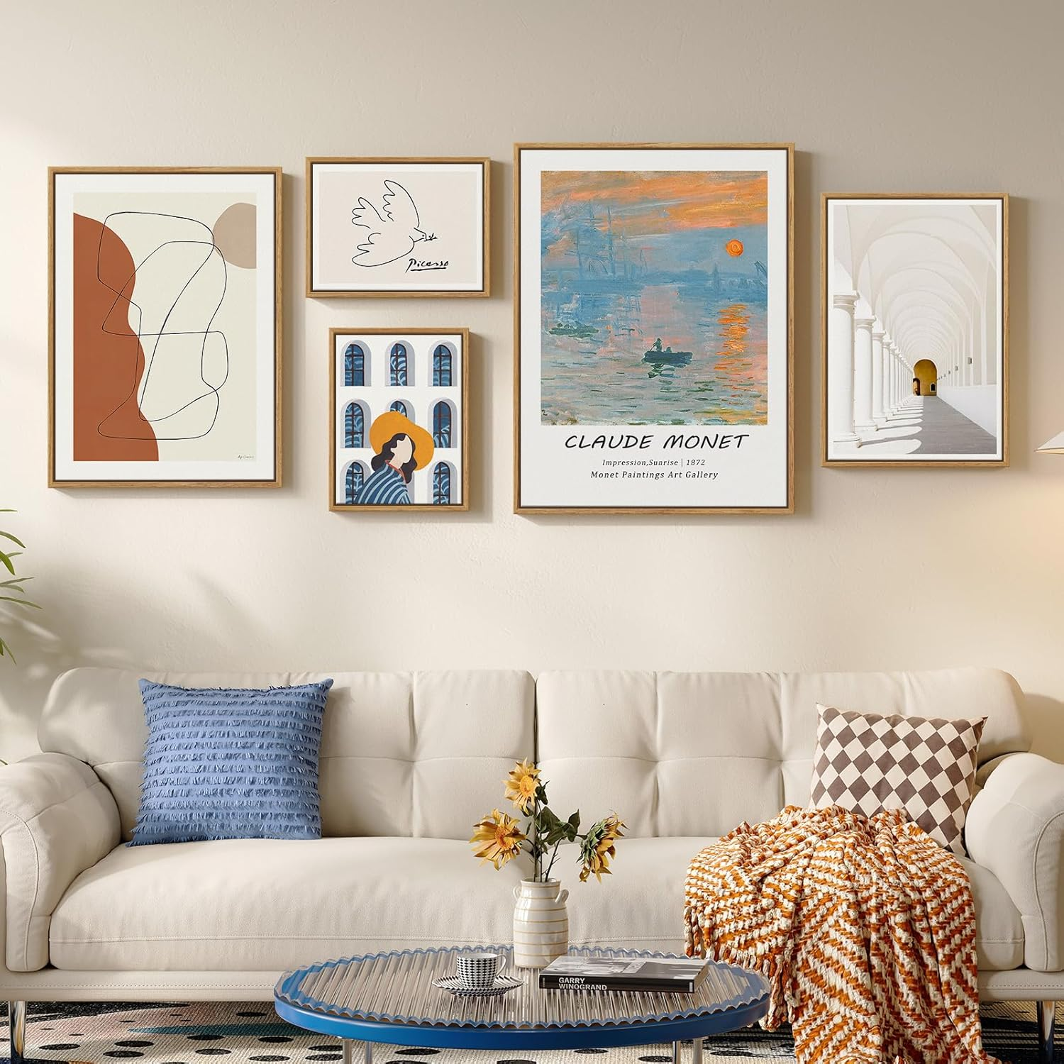 Contemporary Minimalist Living Room Wall Art