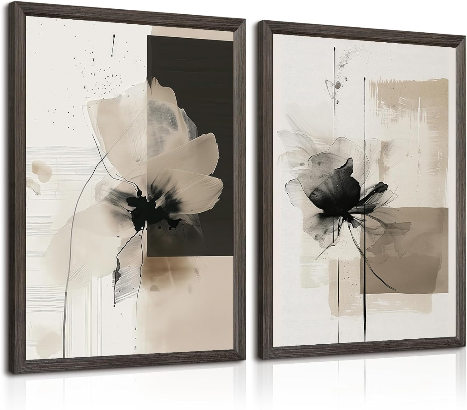 Neutral Canvas Minimalist Living Room Wall Art