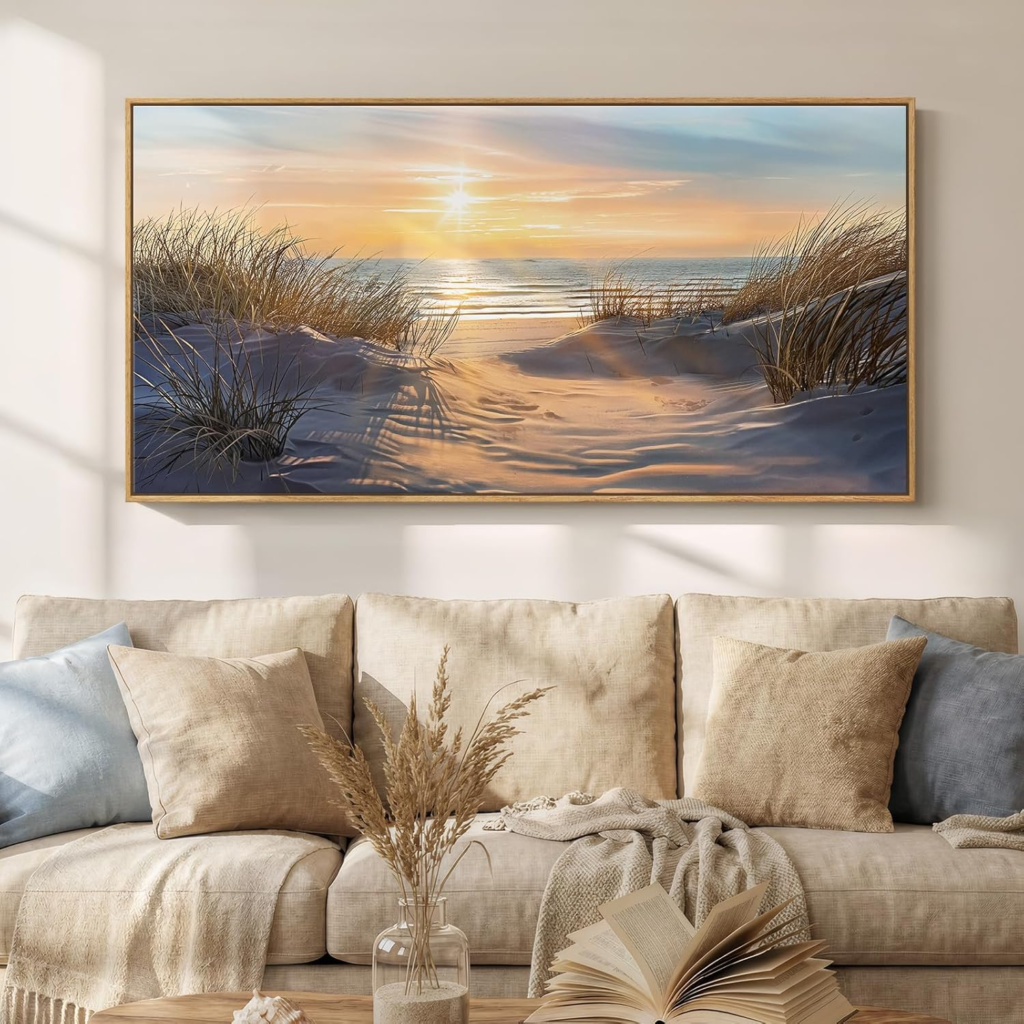 Sunset Ocean and Coastal Living Room Wall Art image