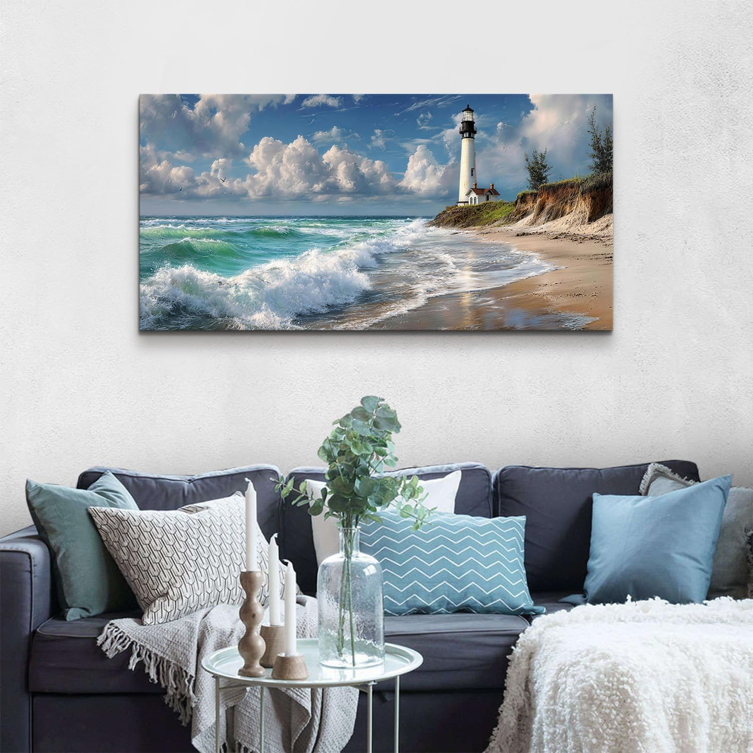 Lighthouse Ocean and Coastal Living Room Wall Art Lighthouse Ocean and Coastal Living Room Wall Art