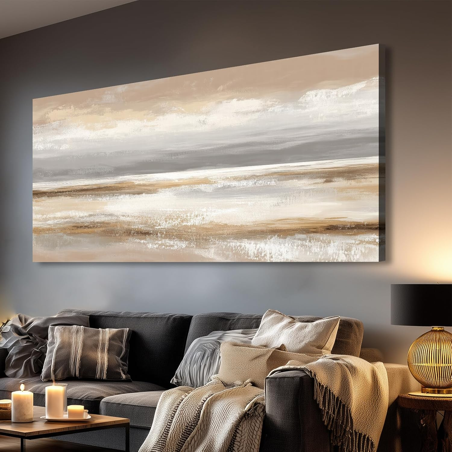Neutral Tone Large Statement Living Room Wall Art Neutral Tone Large Statement Living Room Wall Art