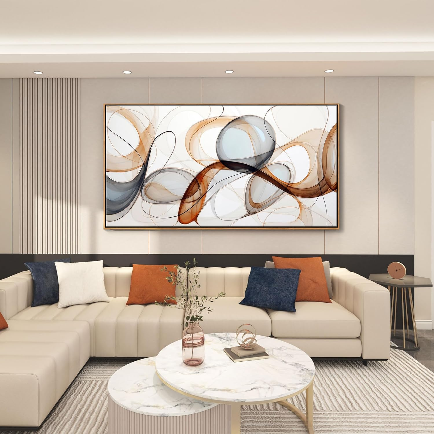 Elegant Statement Living Room Wall Art