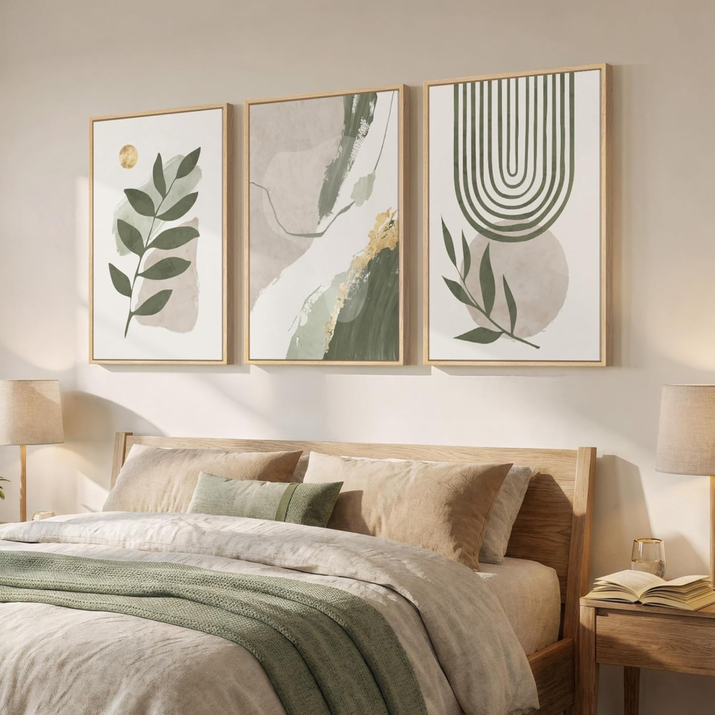 Boho Bedroom Wall Art Ideas image