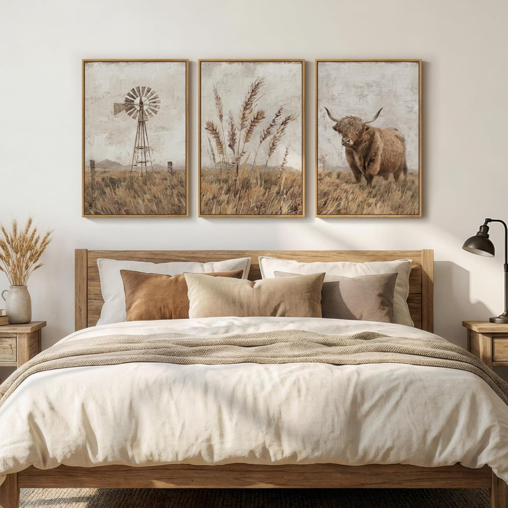 Farmhouse Bedroom Wall Art Ideas image