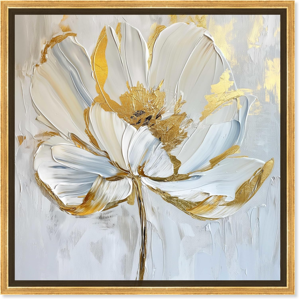 Cream and Gold Office Wall Art Ideas image