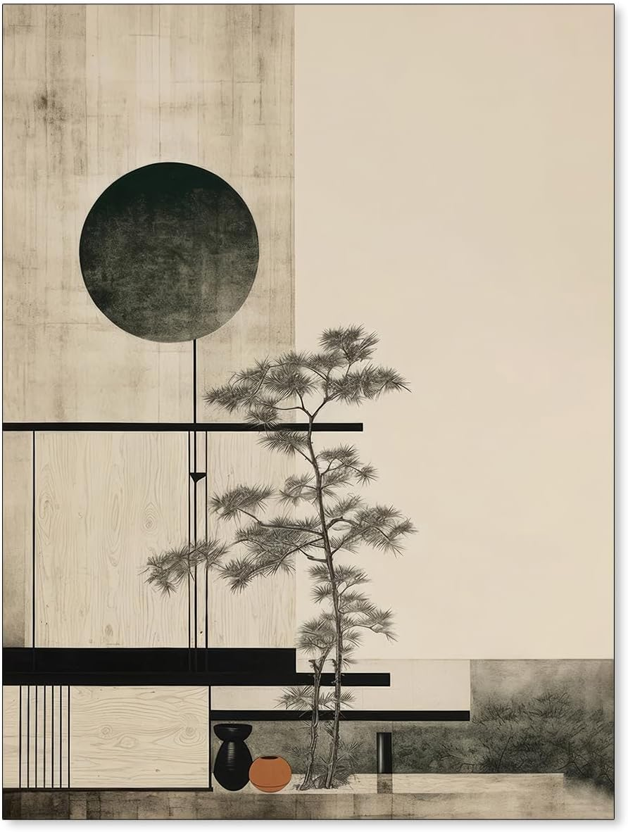 Japandi Office Wall Art Ideas