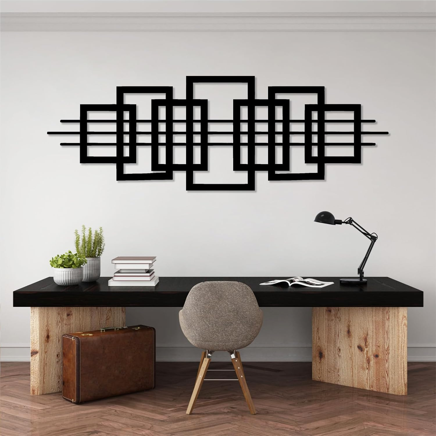 Geometric Office Wall Art Ideas