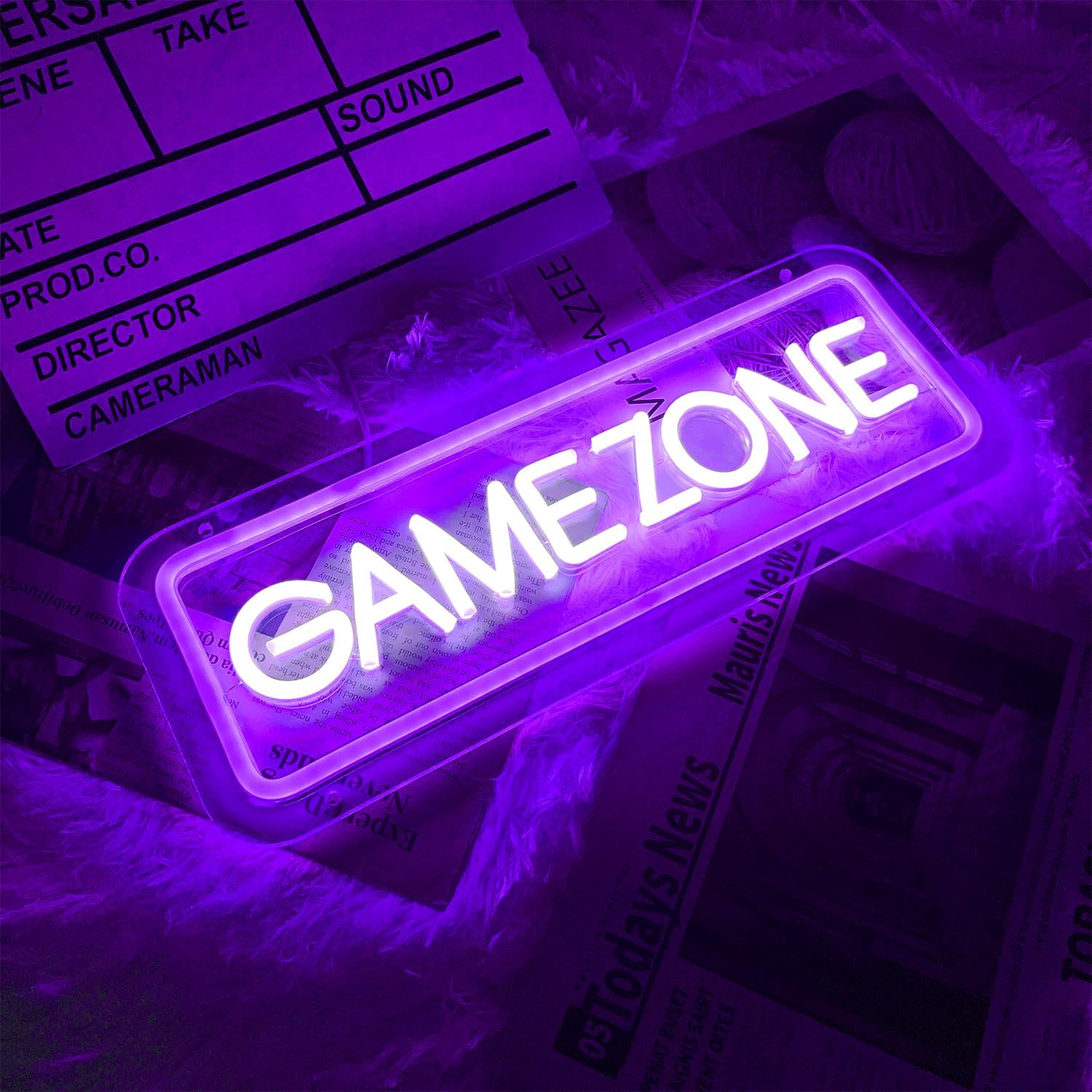 Purple RGB Gaming Room Wall Art Ideas Purple RGB Gaming Room Wall Art Ideas