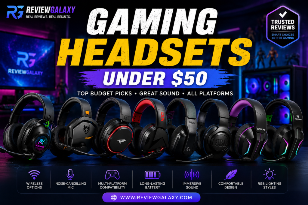 Gaming Headsets Under $50 gaming headsets under $50 hero image
